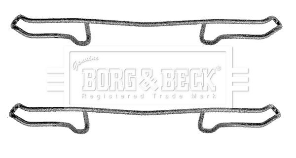 BORG & BECK Комплектующие, колодки дискового тормоза BBK1179